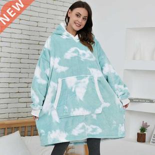 Oversized Hoodie Sweatshirt Women Tie Dye Hoodies Fleece Gia