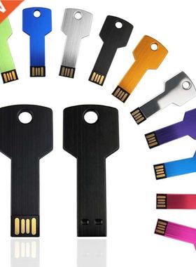 10pcs/lot custom logo USB Flash Drve Metal Key Pendrve 32g
