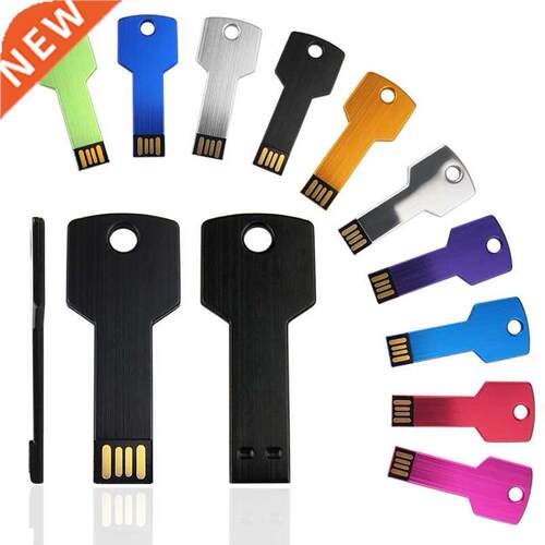 10pcs/lot custom logo USB Flash Drve Metal Key Pendrve 32g