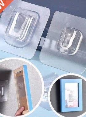 Double Side Wall Hook Adhesive Wall Hanger Clear Suction
