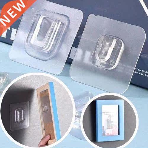 Double Side Wall Hook Adhesive Wall Hanger Clear Suction