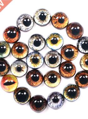 20 Pcs 8/10/12/14/16/18/20mm Doll Eyes Photo Round Glass Cab