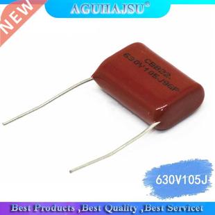 10PCS New film capacitor CBB 630V105J 105K 630V 1UF 25mm