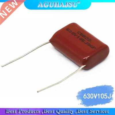 10PCS New film capacitor CBB 630V105J 105K 630V 1UF 25mm