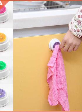 Wall Shelf Wash Cloth Clip Round Holder Clip Dishclout Stor
