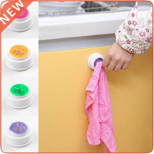 Wall Shelf Wash Cloth Clip Round Holder Clip Dishclout Stor