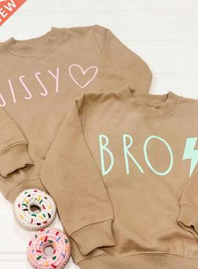 1-6Y Autumn Toddle Kids Boys Gils Sweatshits Bothe/Sist