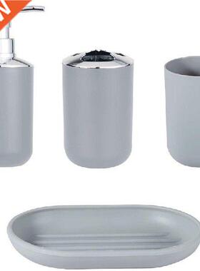 4pcs Luxury Bathroom Accessories Plaic Toothbrush Holder