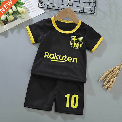 2022 Summer Boys Sports Suit Fashion Football Clothes Childr