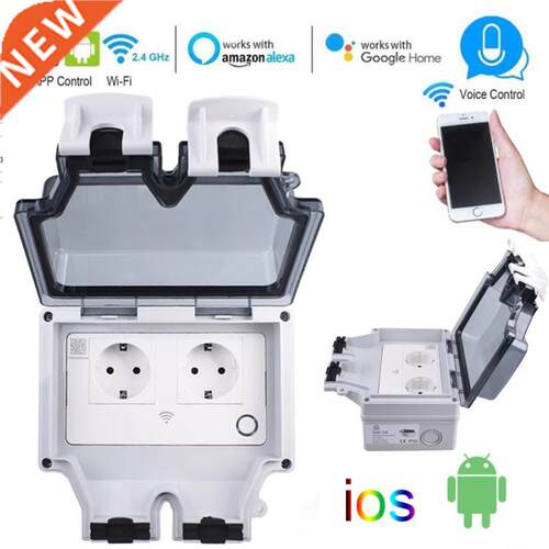 Tuya Wifi Voice Control IP66 Outdoor Waterproof Double EU/US
