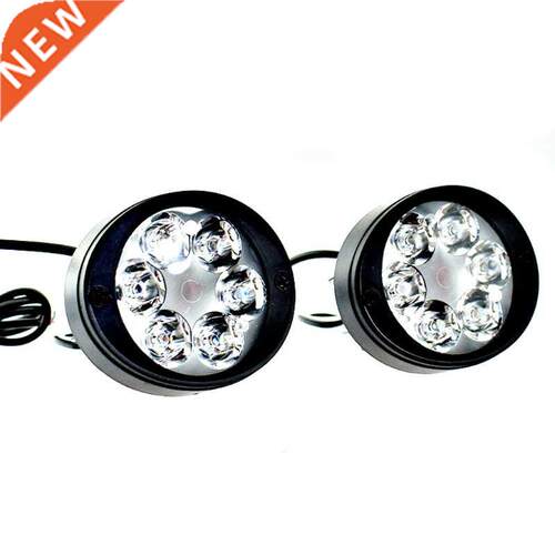 2Pcs Motorcycle Headlight Fog Driving Lights 6 LED Working S