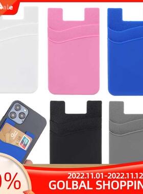 Silicone Phone Card Holder Wallet Case Phone Wallet Stick On