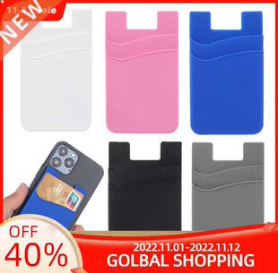 Silicone Phone Card Holder Wallet Case Phone Wallet Stick On