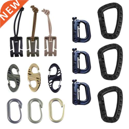 Shackle Carabiner Clip Molle Webbing Attach quickdraw connec