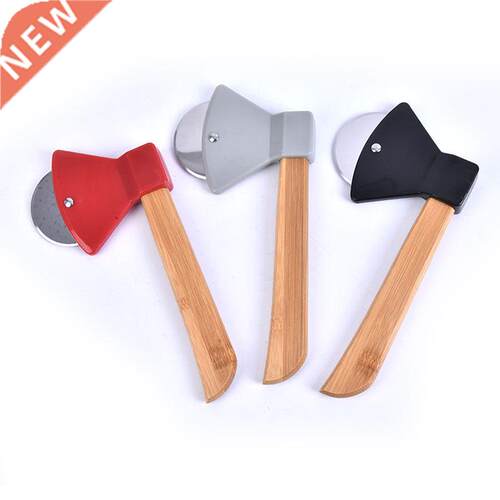 Axe Bamboo Handle izza Cutte otating Blade Home Kitchen C