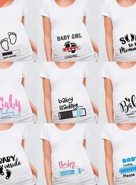 Baby In Progress Baby Loading Maternity Short Sleeve Tshirts