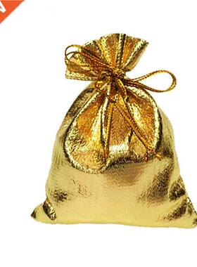 10 Sizes Gold Silver Color Organza Bag Jewelry Packaging