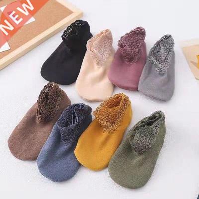 Women's Socks Lace Snow Socks Warm Silicone Non-slip Tube