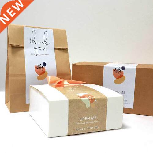 50Pcs/Pack Thank You Stickers Waterproof Seal Labels Packagi
