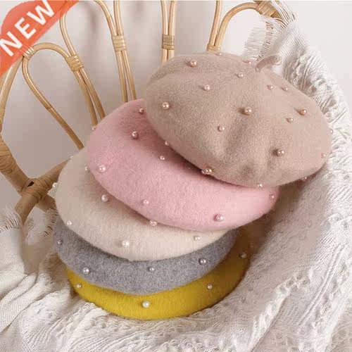 2021 Fashion New Princess Kids Girls Caps Berets Lovely Pear