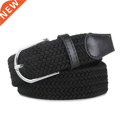 High Quality Fashionable Elastic Canvas Belts for Women Knit