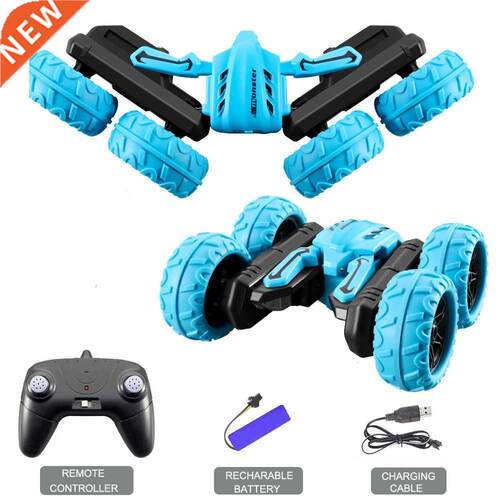 Roclub High Speed RC Stunt Car Toys For Kid Boys 2.4G Double