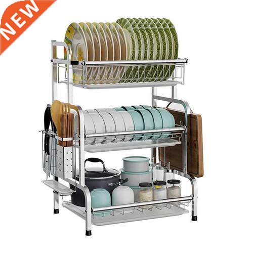 Dish Rack Drain 304 Stainless Steel Kitchen Racks Drain Dry