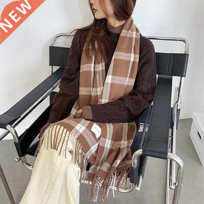 Luxury High Qulity 2021 New Brnd Smll Fresh Plid Scrf F