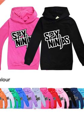 Spy Ninjs  Kids Clothes New Cotton Hooded Sweter Sreetwe
