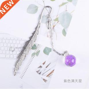 Creative Flower specis Bookmark Pendant Metal Book mark Stat