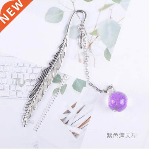 Creative Flower specis Bookmark Pendant Metal Book mark Stat