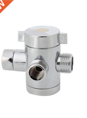 G1/2 Bathroom Three Way T Adapter Tee Connector Valve For