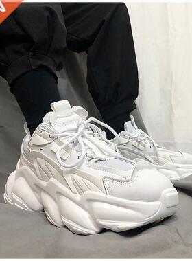 Autumn Men's Platform Sneakers Breathable Men Chunky Shoes T