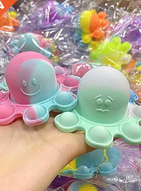 Luminous Keychain Stress Relief Squishy Pop Hot Fidget Toys