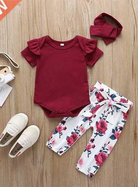 3PCS Infant Baby Girls Clothing Sets 6M-4T Sping Daddy Says