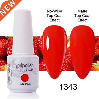 Gel Nail Polish Pure Red White Black Semi Permanent Soak Off