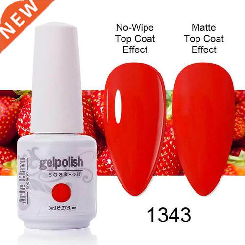 Gel Nail Polish Pure Red White Black Semi Permanent Soak Off
