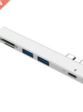 Double-Head Type-C 2.0 Hub Multi-Function Hub Sd/TF Card Rea