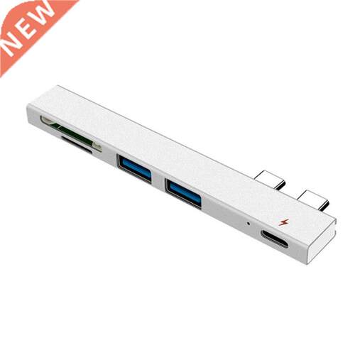 Double-Head Type-C 2.0 Hub Multi-Function Hub Sd/TF Card Rea