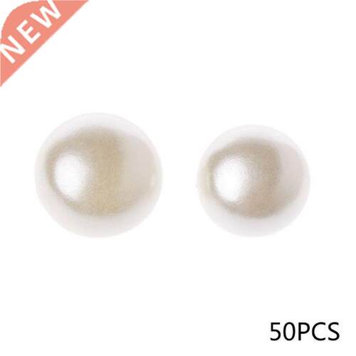 50pcs 10mm 11mm Round Sewing Pearl Buttons For Clothing Sewi