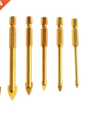 7Pcs Tungsten Caride Ceric Tile Glass Drill its 1/4 Hex