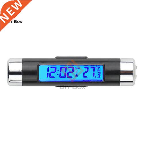 Portable 2 in 1 Car Digital LCD Clock/Temperature Display El
