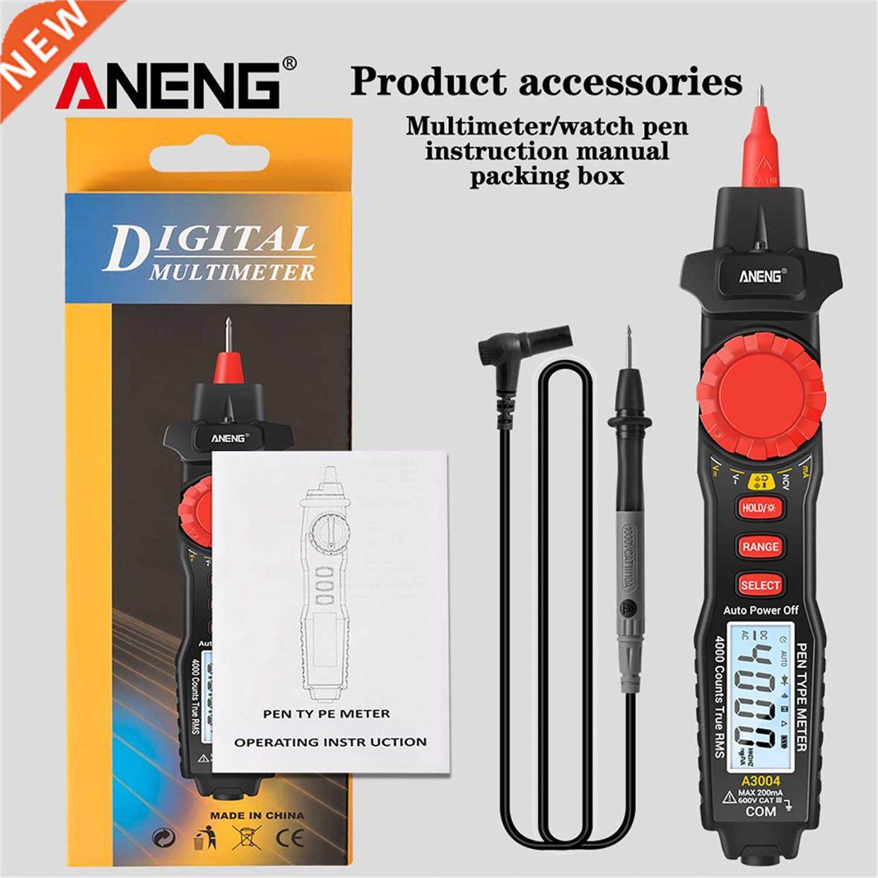 ANENG A3004 Digital Multimeter Pen Auto Range NCV AC/DC图片