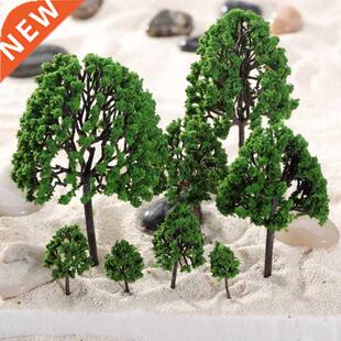 11pcs Assorted Model Tree Train PARK Railway Architecture Sc