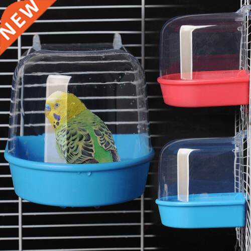 1Pcs Plastic Bird Water Bath Box Bathtub ower Box Case