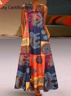 Vintage V Neck Dress Women'S Clothing