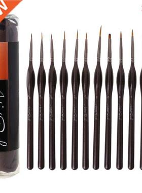 12pcs/set Scriptliner Detail Fine Paint Brushes Nylon Hair L