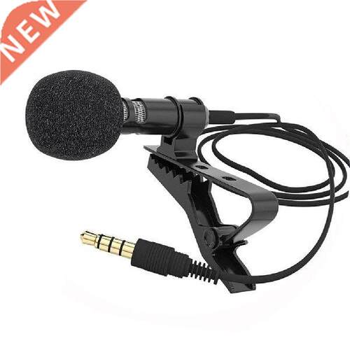 .5mm Portable Mini Clip Lapel Lavalier Microphone Audio