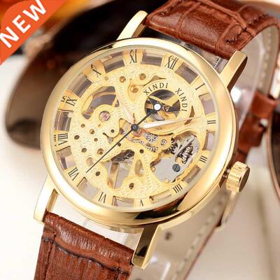 Double-sided Flywheel Men Wrist Watch 新品双面镂空机械男表