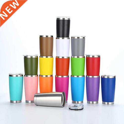 600ML 20oz Thermal Cup Beer Stainless Steel Thermos for Cold